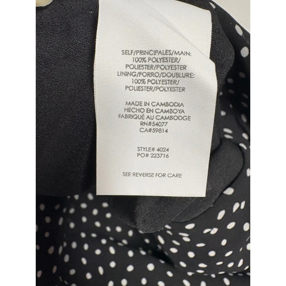 CAbi‎ Sinatra, Black and White, Long Maxi Polka Dot Skirt, Women's Size 8